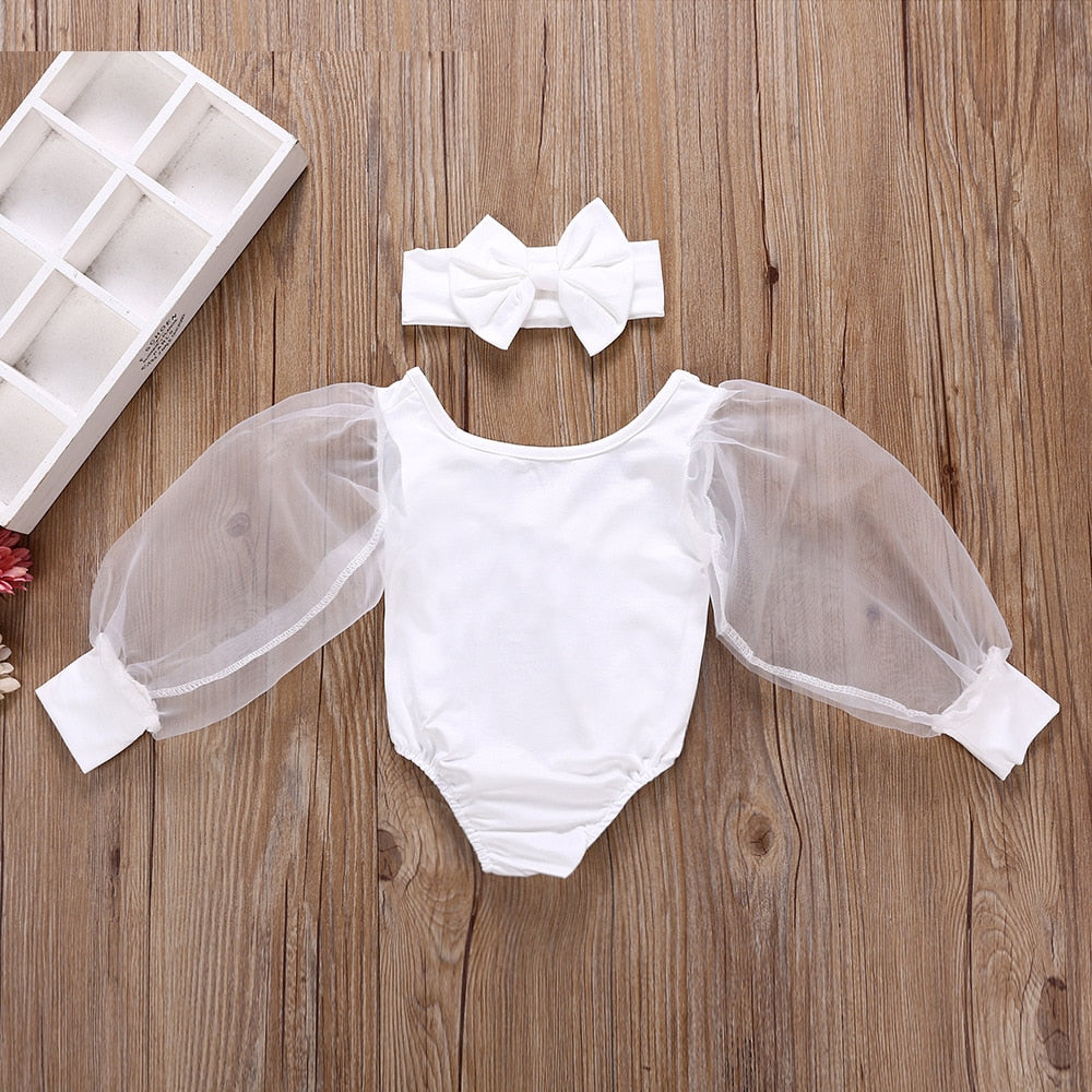 Autumn Newborn Infant Girl Clothes Fashion Lovely Long Sleeve Bodysuit
